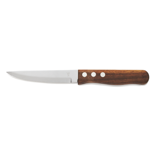 Steakmesser Set mit Pakkaholzgriff, 25 cm, Set á 6 Stück, Holz, Chromstahl 13/0 