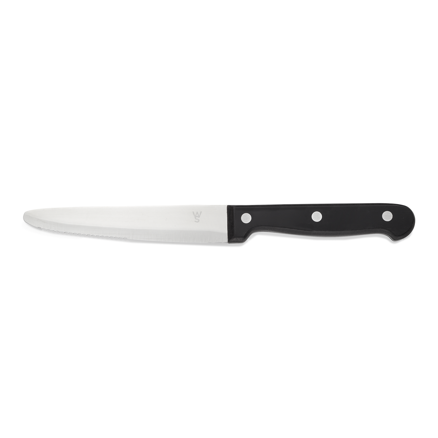 Steakmesser Set mit POM Kunststoffgriff, 25 cm, Set á 6 Stück, Polyoxymethylen, Chromstahl 13/0 