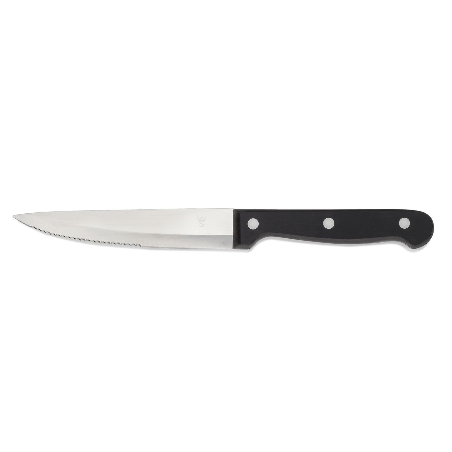 Steakmesser Set mit POM Kunststoffgriff, 25 cm, Set á 6 Stück, Polyoxymethylen, Chromstahl 13/0 