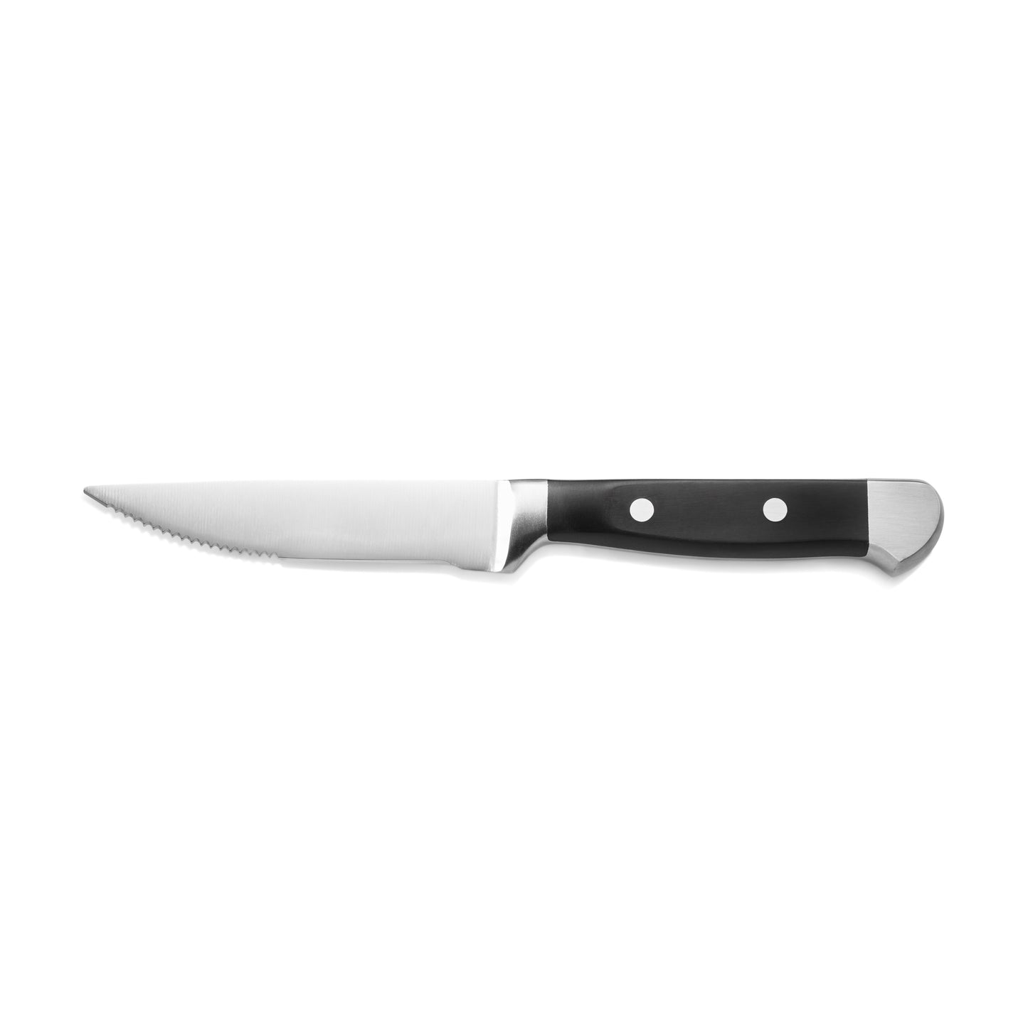 Steakmesser Set mit POM Kunststoffgriff, 25,5 cm, Set á 6 Stück, Polyoxymethylen, Chromstahl 13/0 