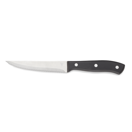 Steakmesser Set mit POM Kunststoffgriff, 23 cm, Set á 6 Stück, Polyoxymethylen, Chromstahl 13/0 