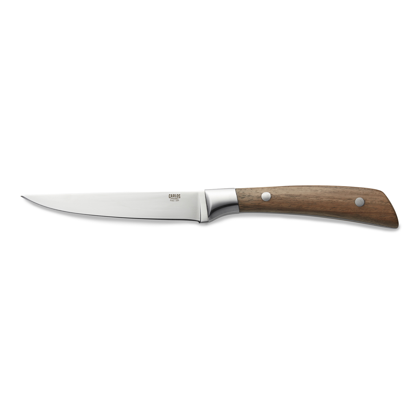 Steakmesser Set CARLOS mit Rosenholzgriff, 24 cm, Set á 6 Stück, Klingenstahl 420, Holz 