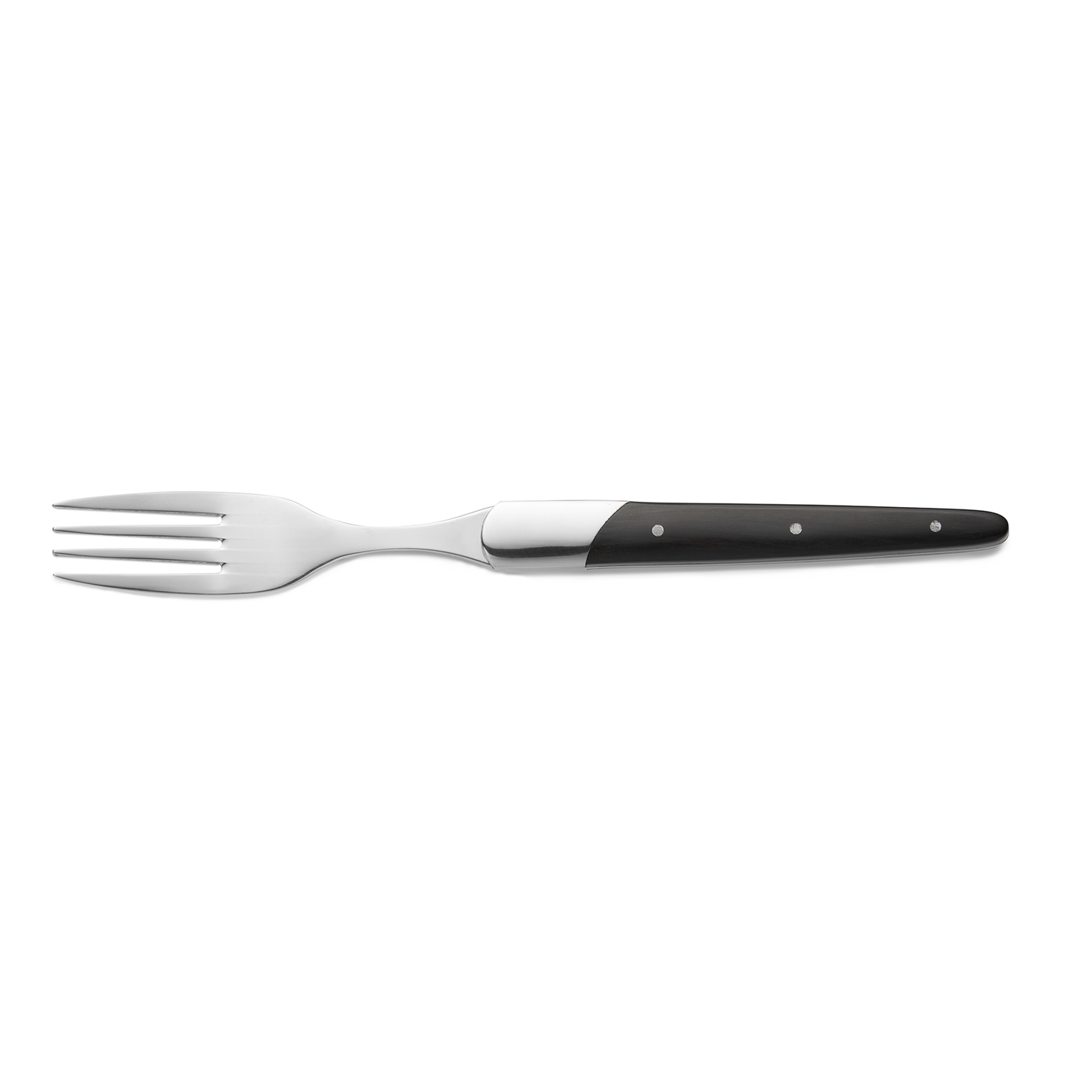Steakgabel Set CARLOS mit schwarzem Sandelholzgriff, 22,5 cm, Set á 6 Stück, Klingenstahl 420, Holz 