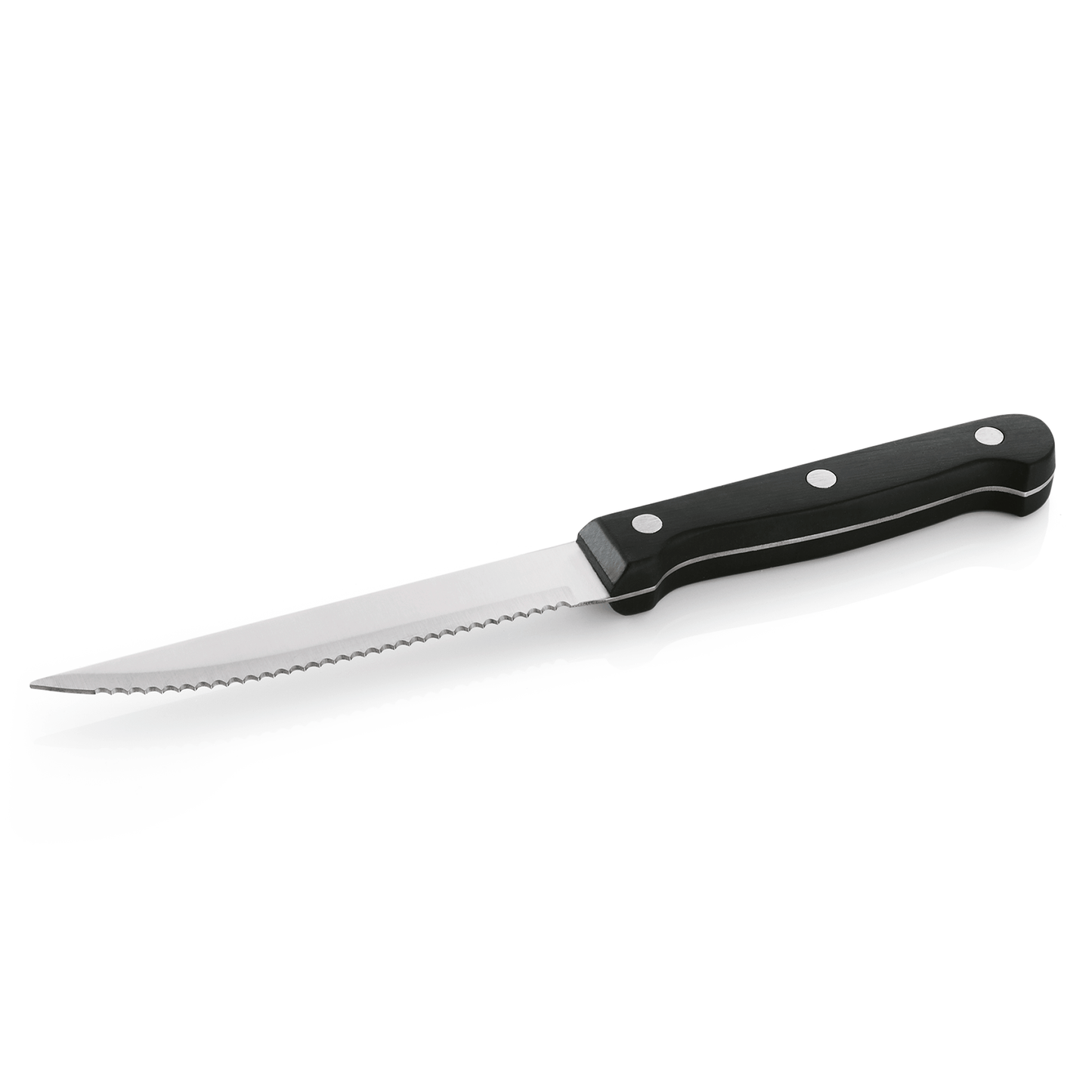 Steak-/Pizzamesser mit Kunststoffgriff, 21 cm, Edelstahl 