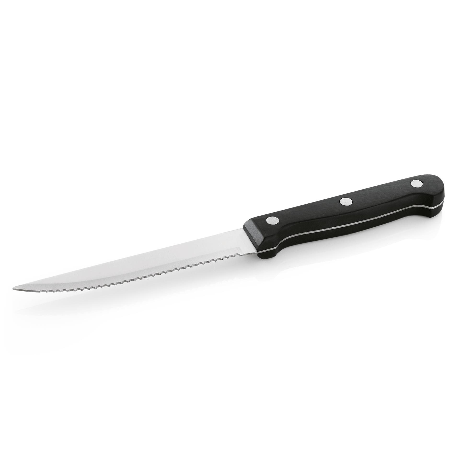 Steak-/Pizzamesser mit Kunststoffgriff, 21 cm, Edelstahl 