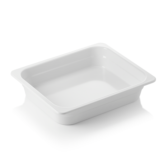 GN Behälter 1/2 GN 65 White, 065 mm, weiß, Melamin 