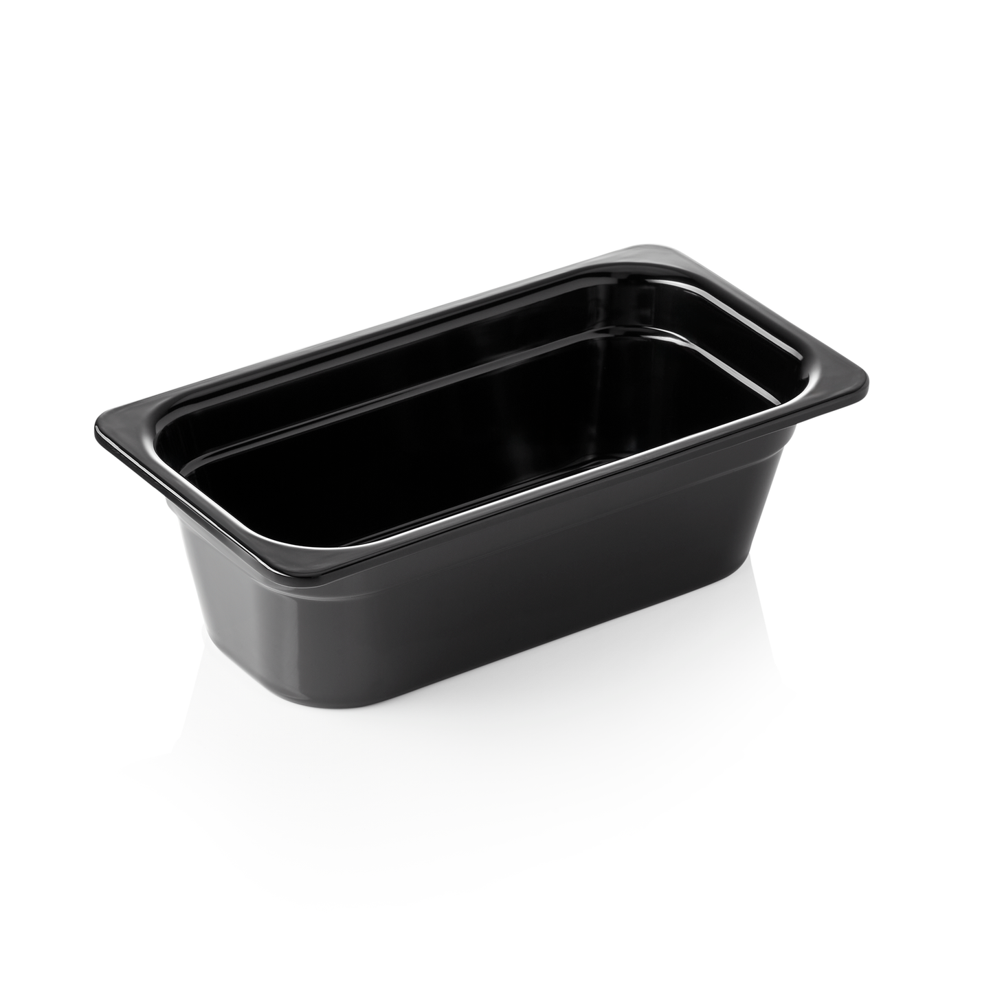 GN Behälter 1/3 GN 65 Black, 100 mm, schwarz, Melamin 
