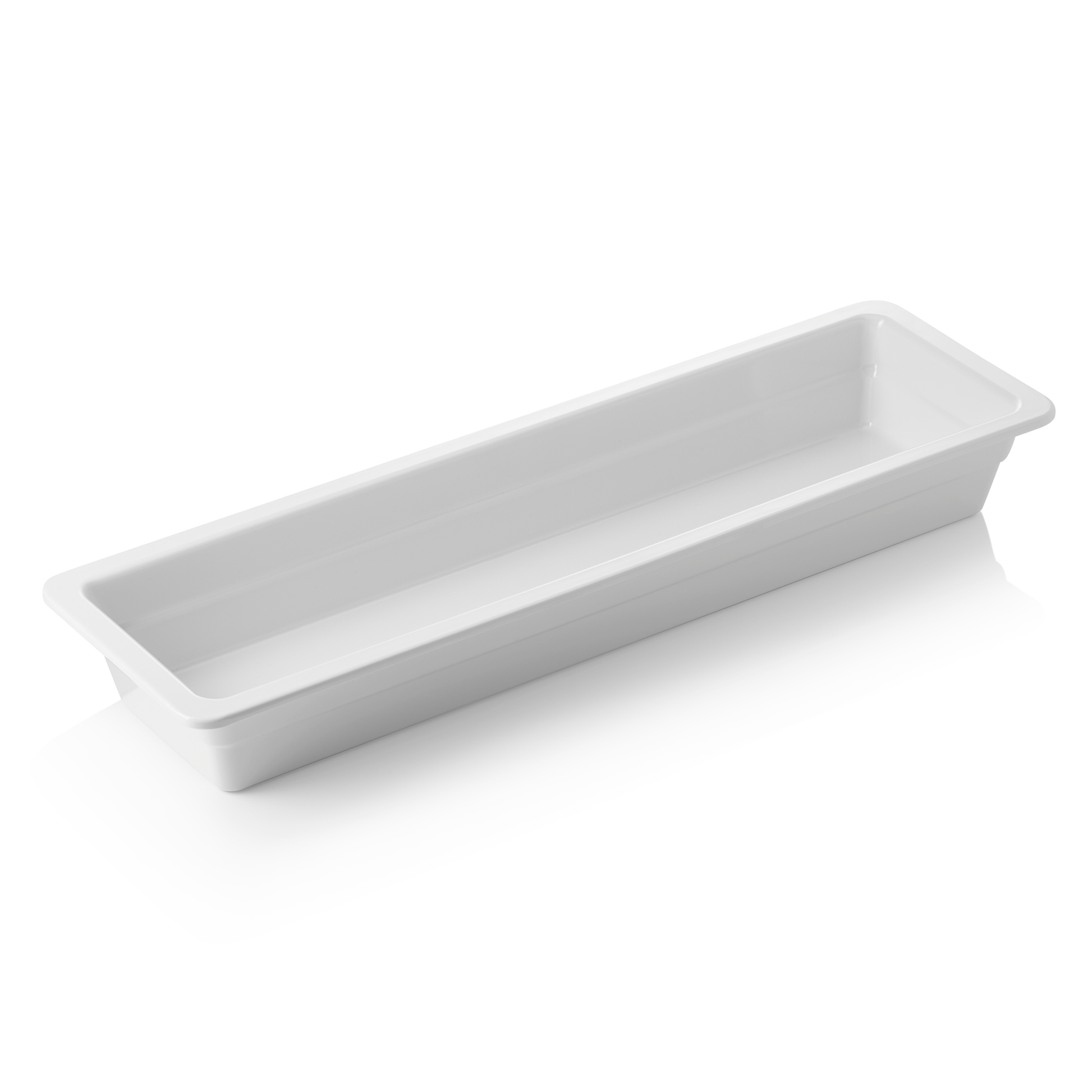 GN Behälter 2/4 GN 65 White, 065 mm, weiß, Melamin 