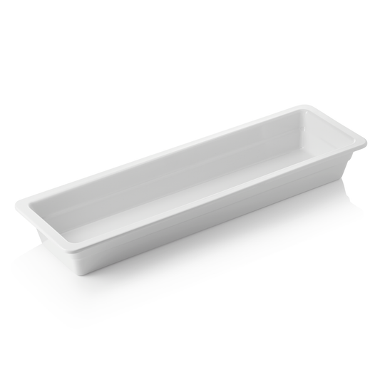 GN Behälter 2/4 GN 65 White, 065 mm, weiß, Melamin 