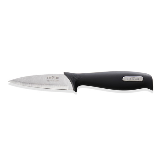 Schälmesser Let´s Cook Knife, 19 cm, Edelstahl, Gummi 