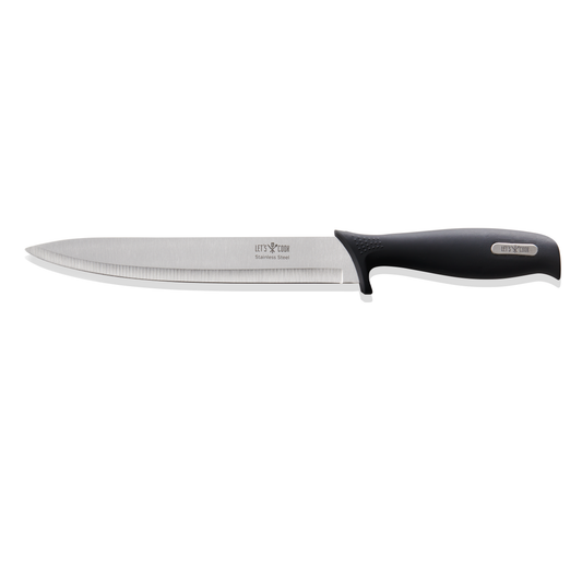 Tranchiermesser Let´s Cook Knife, 31,5 cm, Edelstahl, Gummi 