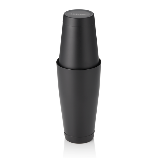 Shaker Tin Tin Nocturn, 0,8 ltr., Ø 9 cm, schwarz matt, Chromnickelstahl 18/10 