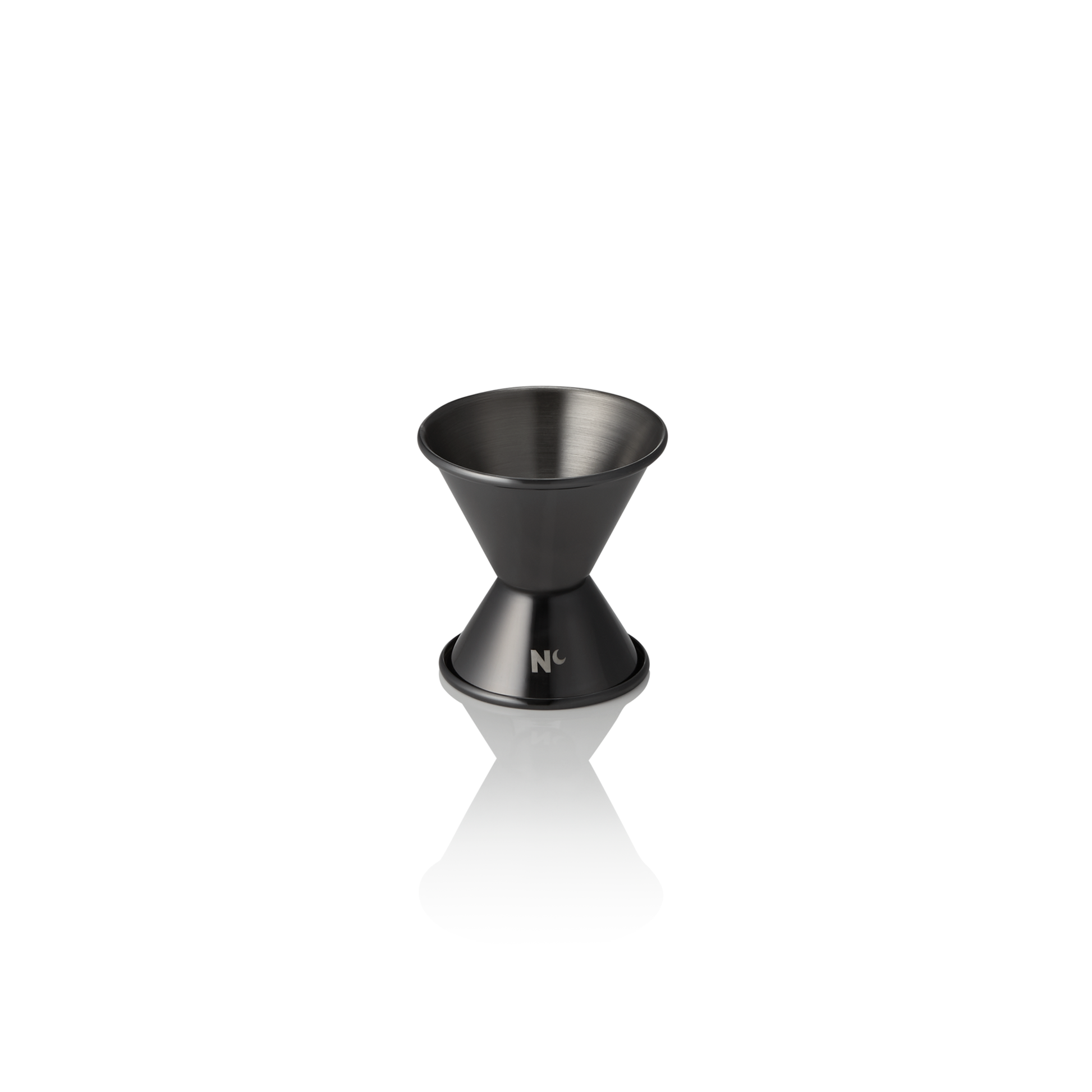 Jigger Nocturn, 2/4 cl, Ø 4,5 cm, Höhe 6 cm, gun metal, Chromnickelstahl 18/10 