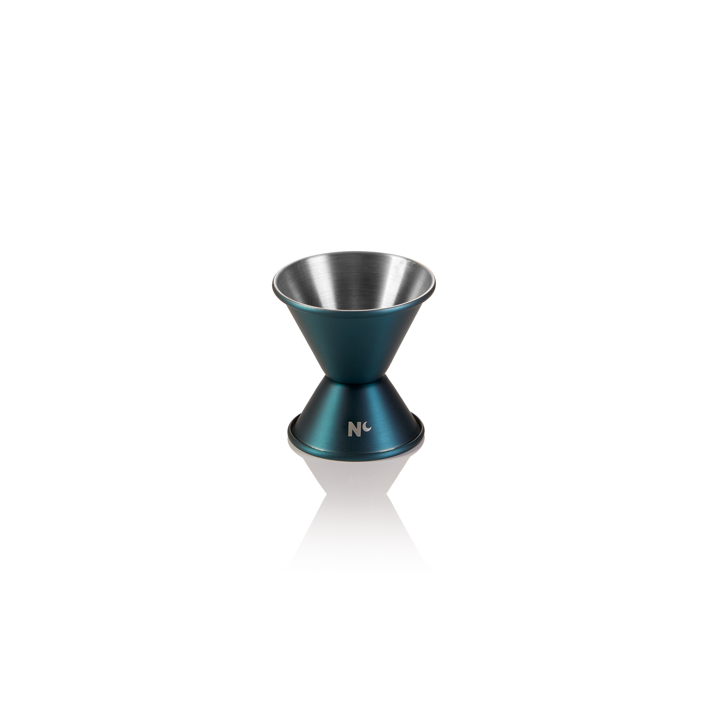 Jigger Nocturn, 2/4 cl, Ø 4,5 cm, Höhe 6 cm, blau matt - HLC, Chromnickelstahl 18/10 