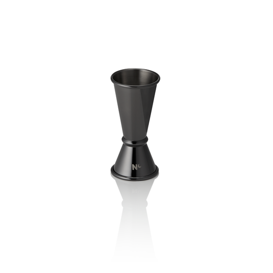Jigger Japanese Style Nocturn, 2/4 cl, Ø 4,5 cm, Höhe 9 cm, gun metal, Chromnickelstahl 18/10 