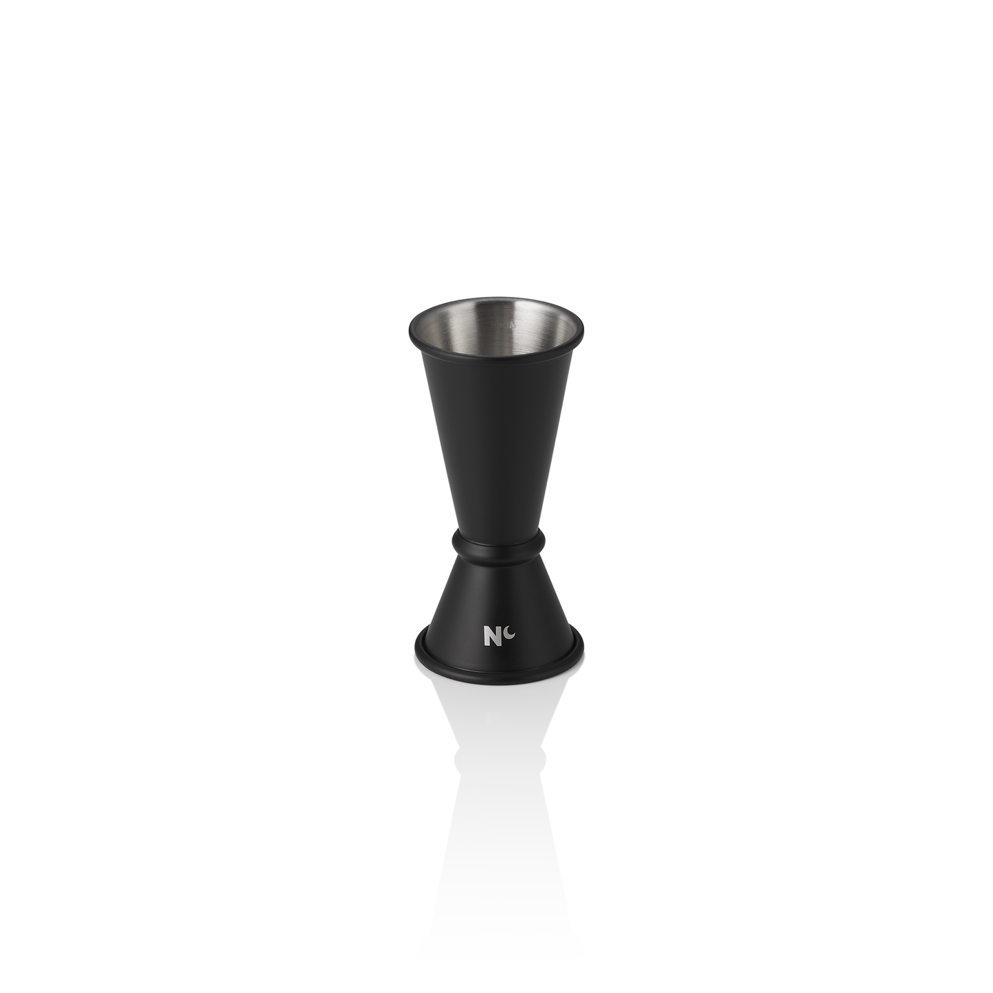 Jigger Japanese Style Nocturn, 2/4 cl, Ø 4,5 cm, Höhe 9 cm, schwarz matt, Chromnickelstahl 18/10 