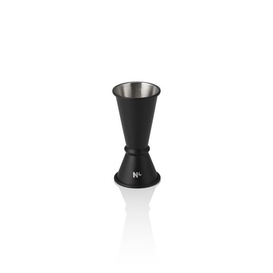 Jigger Japanese Style Nocturn, 2/4 cl, Ø 4,5 cm, Höhe 9 cm, schwarz matt, Chromnickelstahl 18/10 