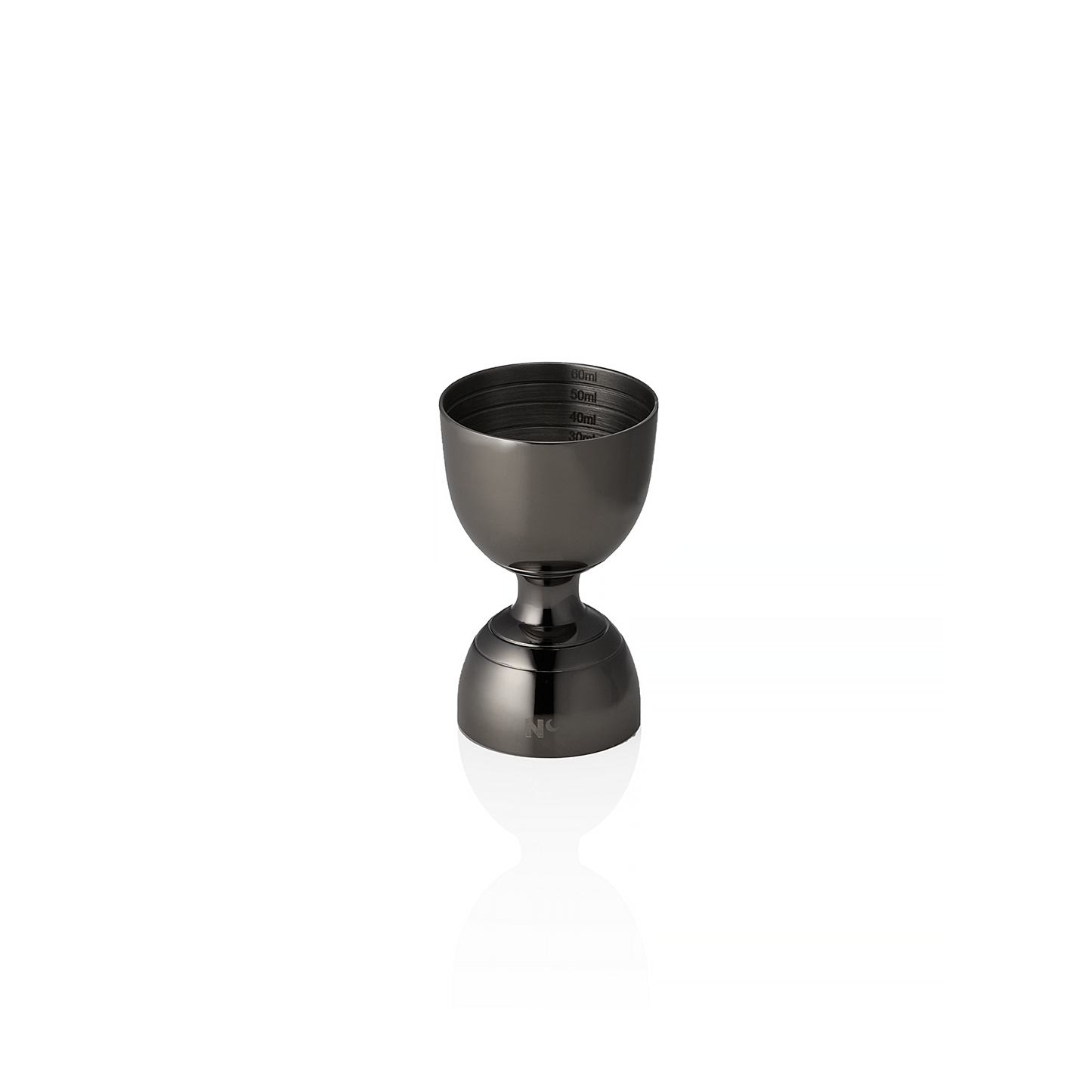 Jigger Rim Bell Nocturn, Ø 5 cm, Höhe 8 cm, gun metal, Chromnickelstahl 18/10 