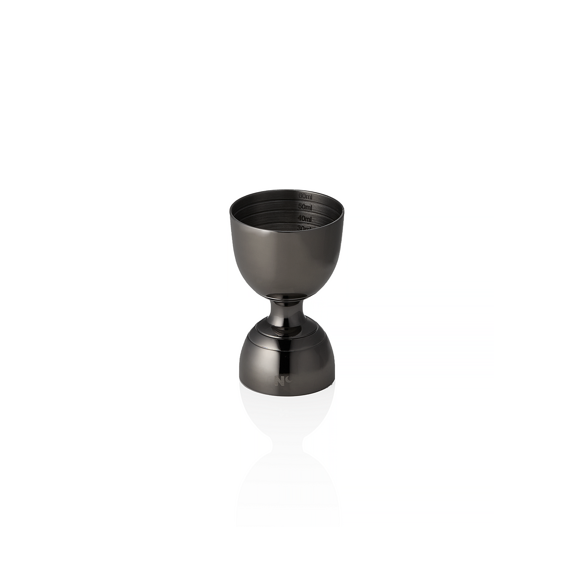 Jigger Rim Bell Nocturn, Ø 5 cm, Höhe 8 cm, gun metal, Chromnickelstahl 18/10 