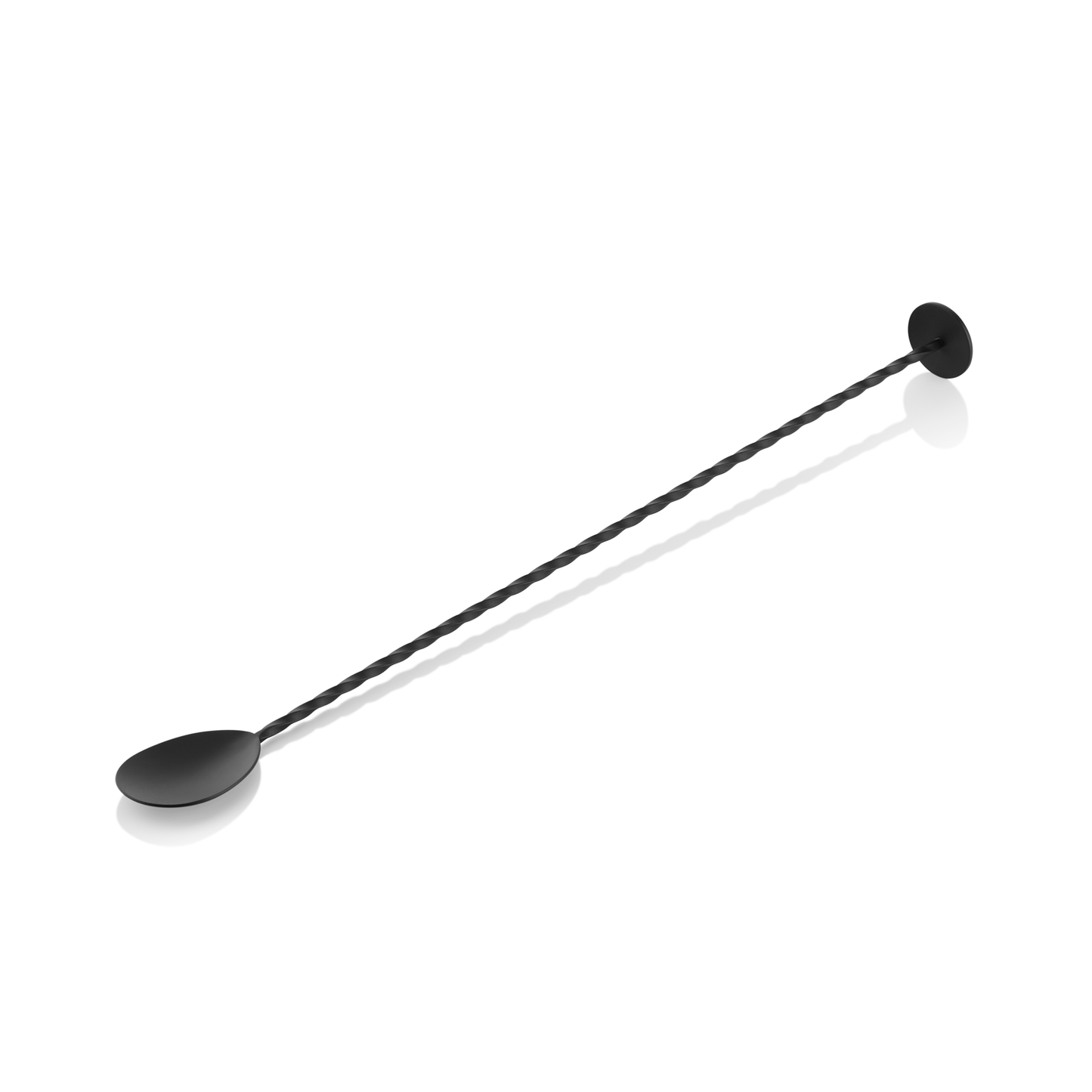 Barlöffel Twisted Nocturn, mit Stößelende, 33,5 cm, schwarz matt, Chromnickelstahl 18/10 