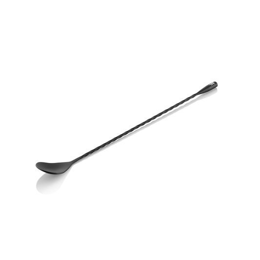 Barlöffel Twisted Classic Nocturn, 30 cm, schwarz matt, Chromnickelstahl 18/10 