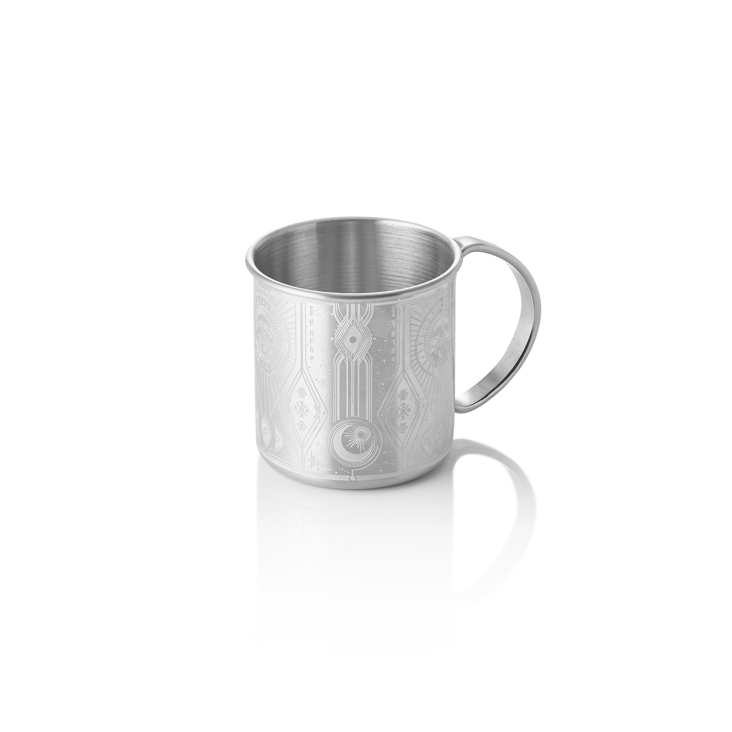 Moscow Mule Tattoo Nocturn, 0,45 ltr., Ø 9 cm, Höhe 9 cm, silber, Chromnickelstahl 18/10 
