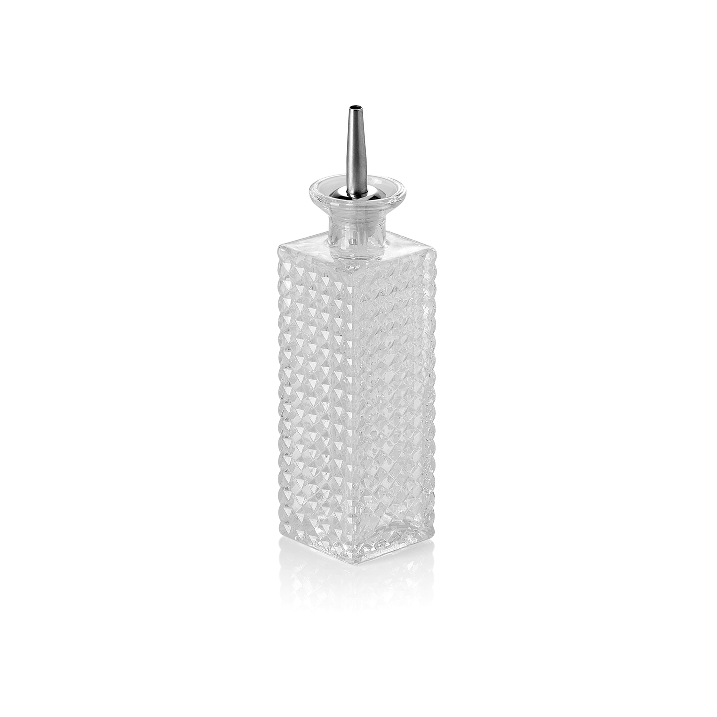 Bitterflasche Nocturn, 0,23 ltr., 5,5 x 5,5 x 17 cm, Glas, Edelstahl 