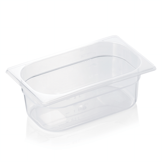 GN Behälter 1/4 GN 84, 100 mm, mit Skalierung, Polypropylene 