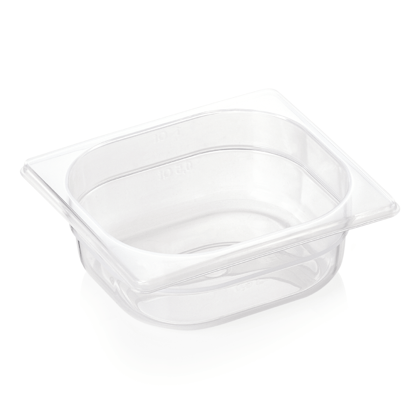 GN Behälter 1/6 GN 84, 65 mm, mit Skalierung, Polypropylene 