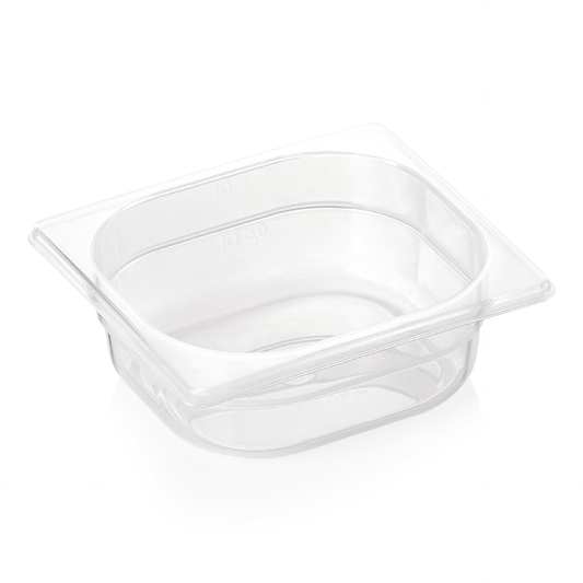 GN Behälter 1/6 GN 84, 65 mm, mit Skalierung, Polypropylene 