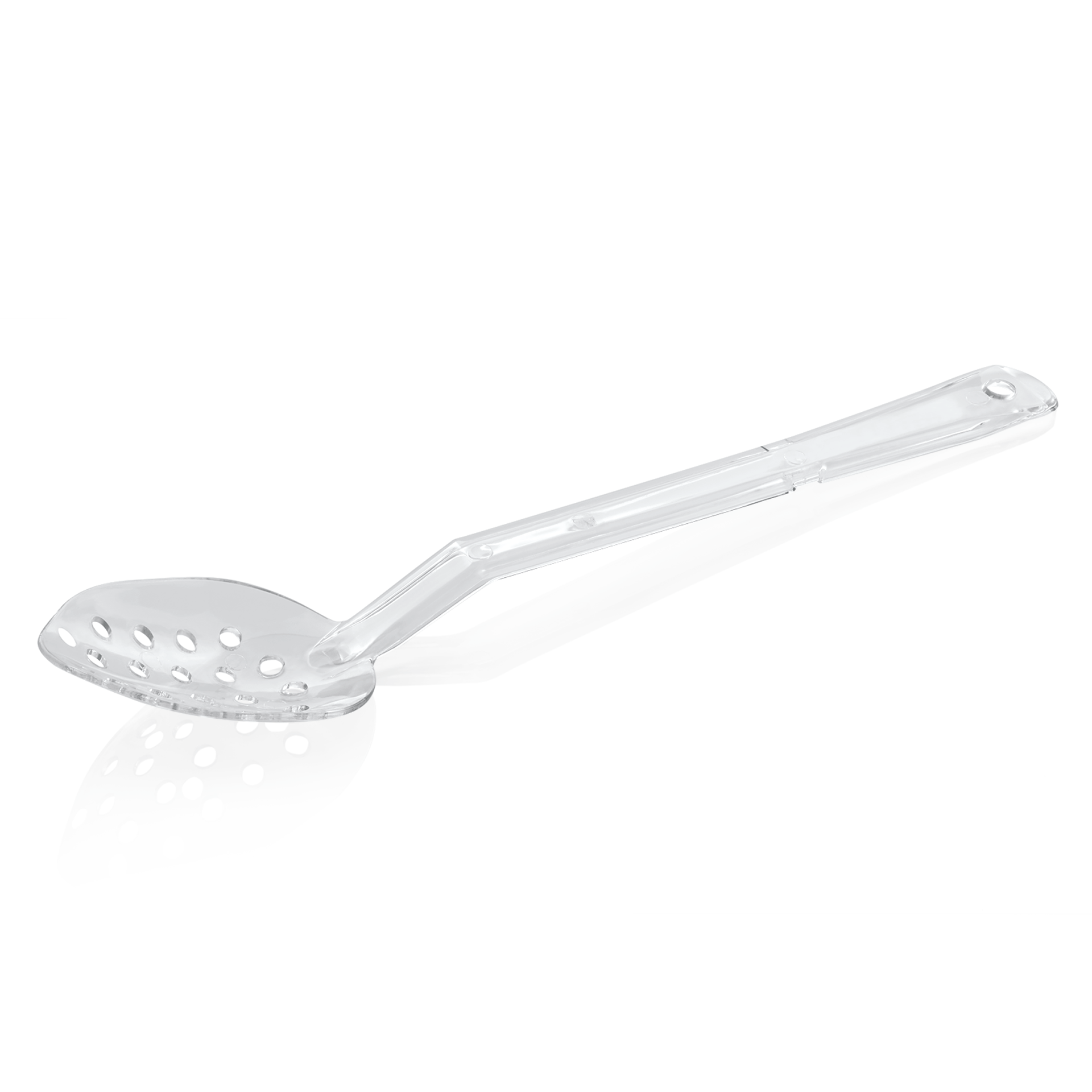Servier-/Salatlöffel Set, 33 cm, perforiert, klar, Set á 4 Stück, Polycarbonate 
