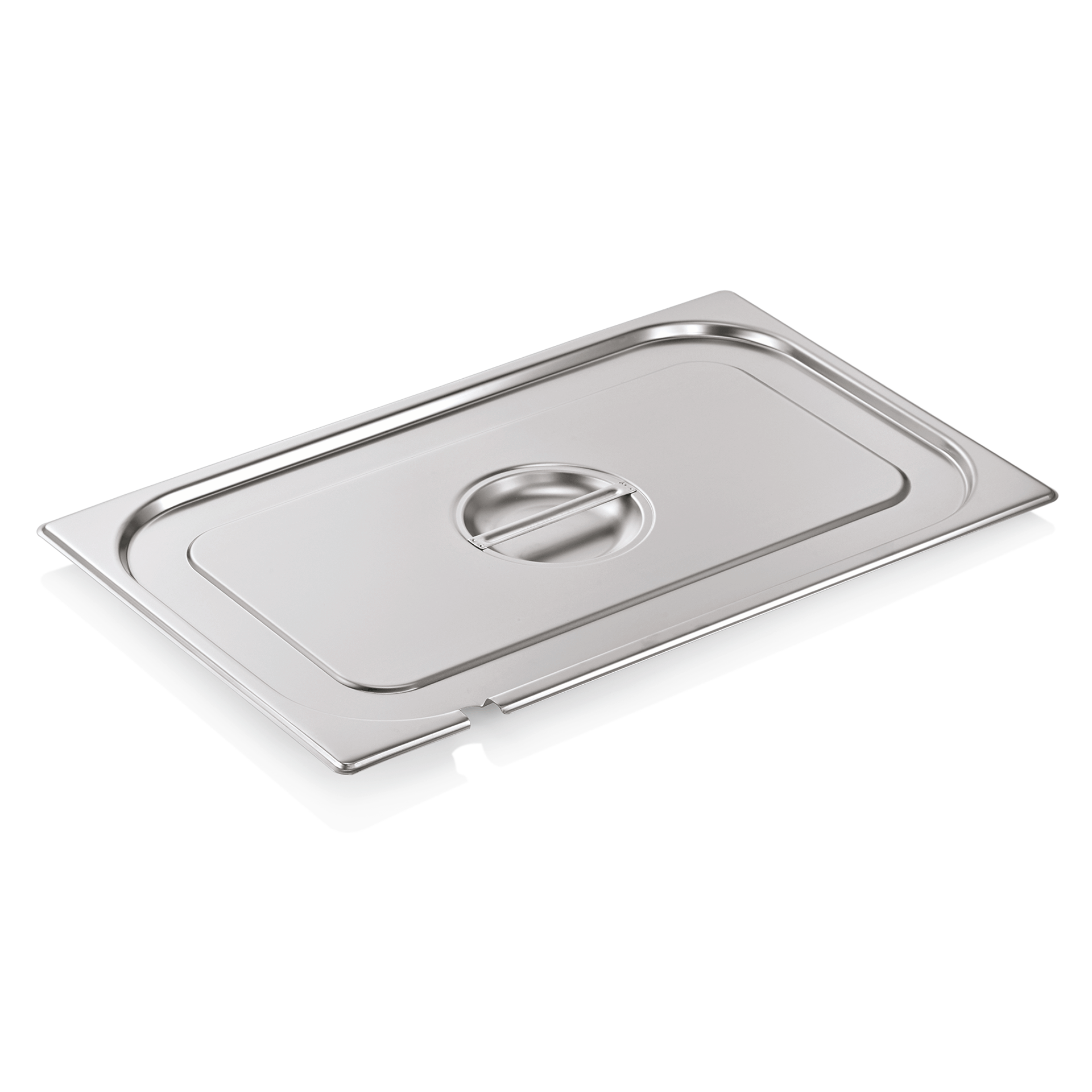 GN Deckel mit Löffelaussparung 2/3 GN Select, Chromnickelstahl 
