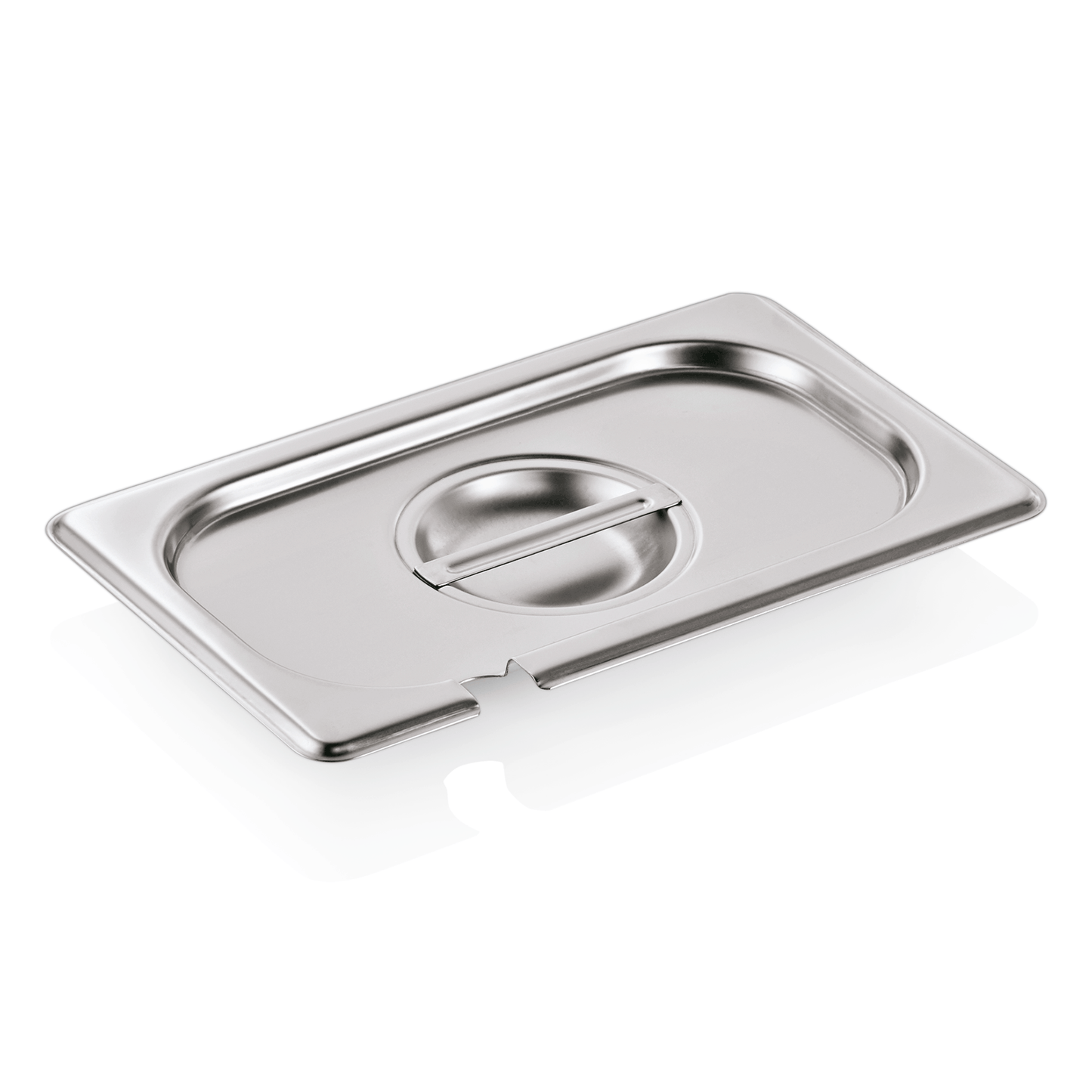GN Deckel mit Löffelaussparung 1/4 GN Select, Chromnickelstahl 