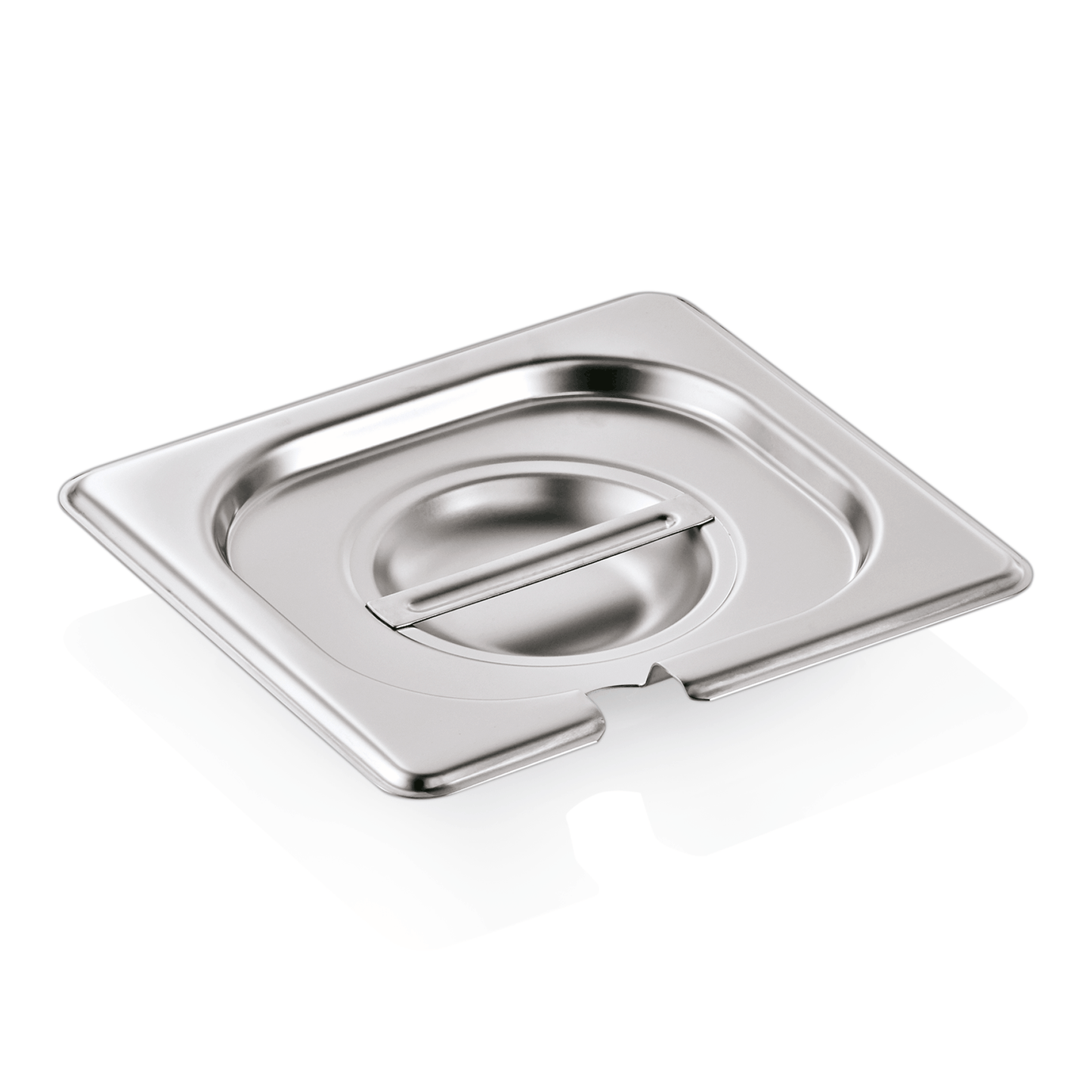 GN Deckel mit Löffelaussparung 1/6 GN Select, Chromnickelstahl 