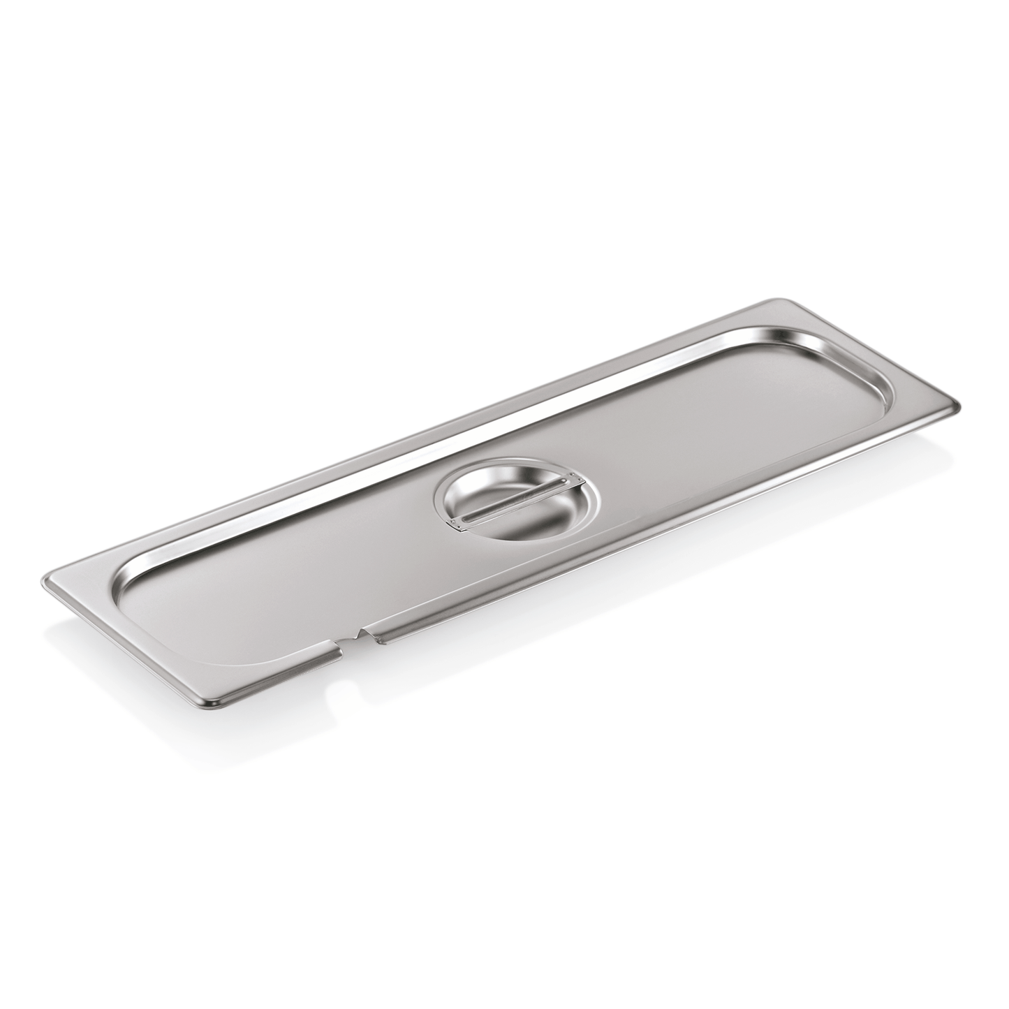 GN Deckel mit Löffelaussparung 2/4 GN Select, Chromnickelstahl 