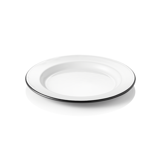 Teller GRACE, flach, Ø 20 cm, Emaille  