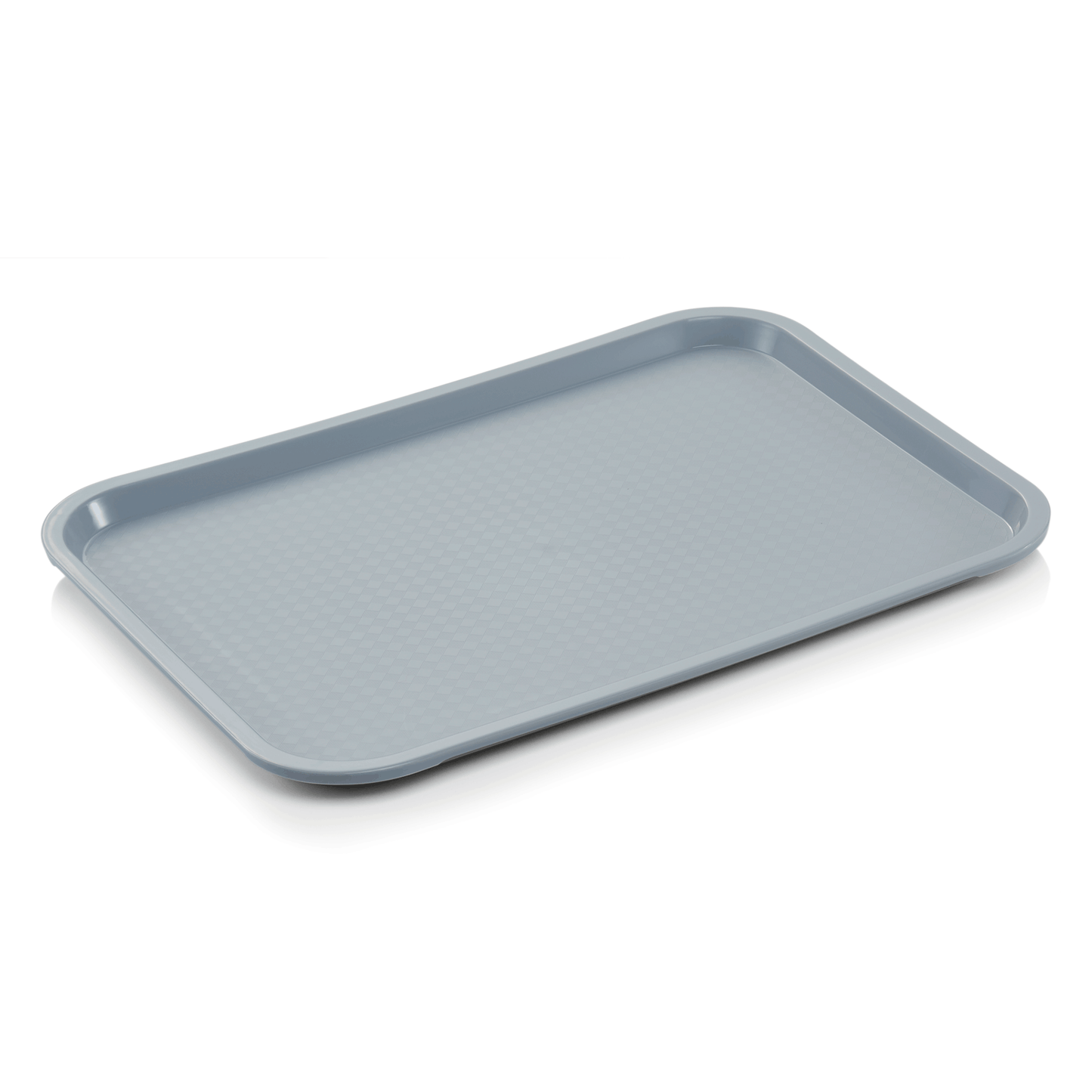Fast Food Tablett, 45,5 x 35,5 x 2 cm, lichtgrau, Polypropylen 