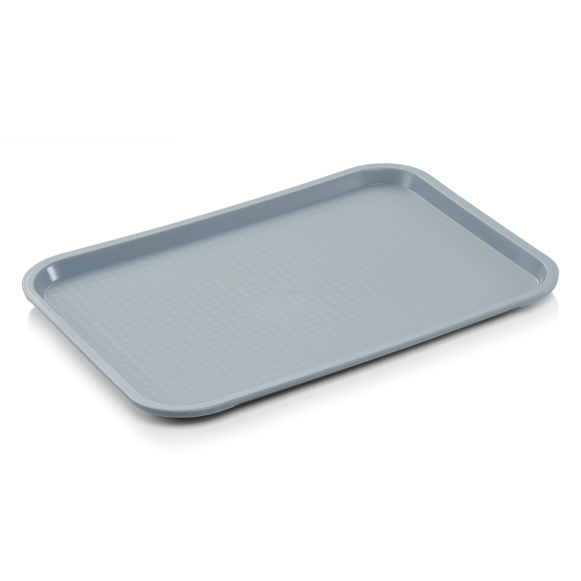 Fast Food Tablett, 35 x 27 x 2 cm, lichtgrau, Polypropylen 