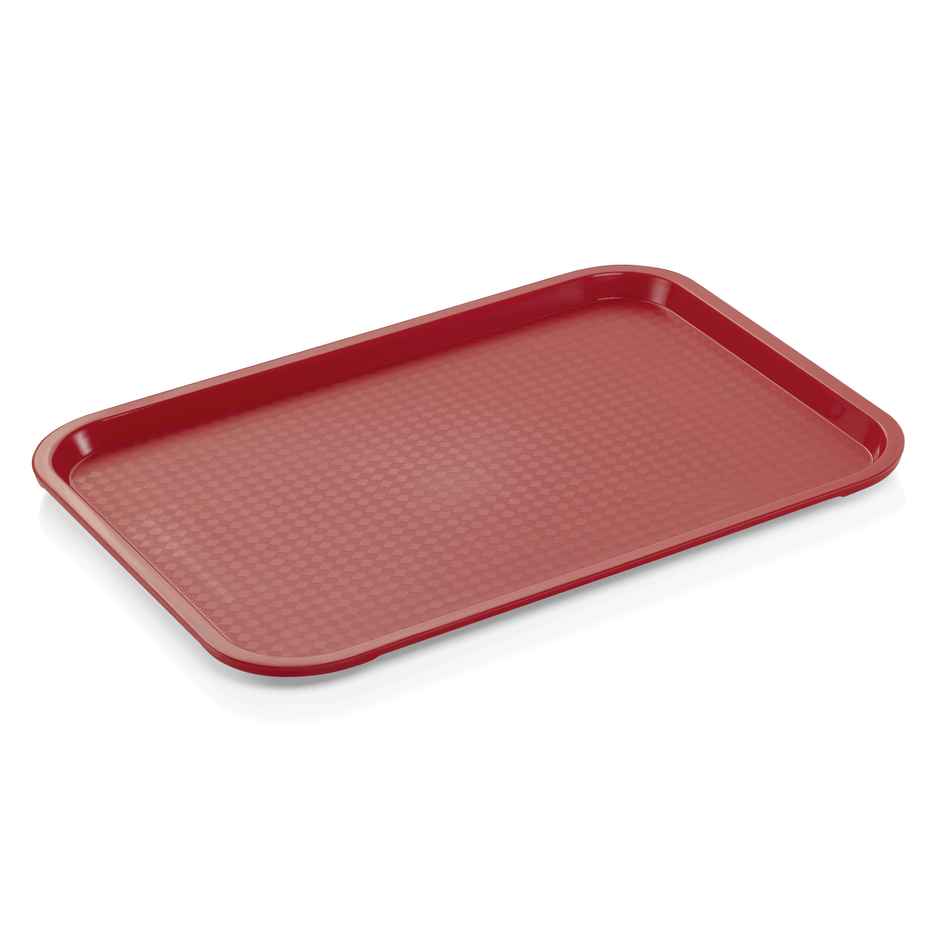 Fast Food Tablett, 41,5 x 31 x 2 cm, rot, Polypropylen 