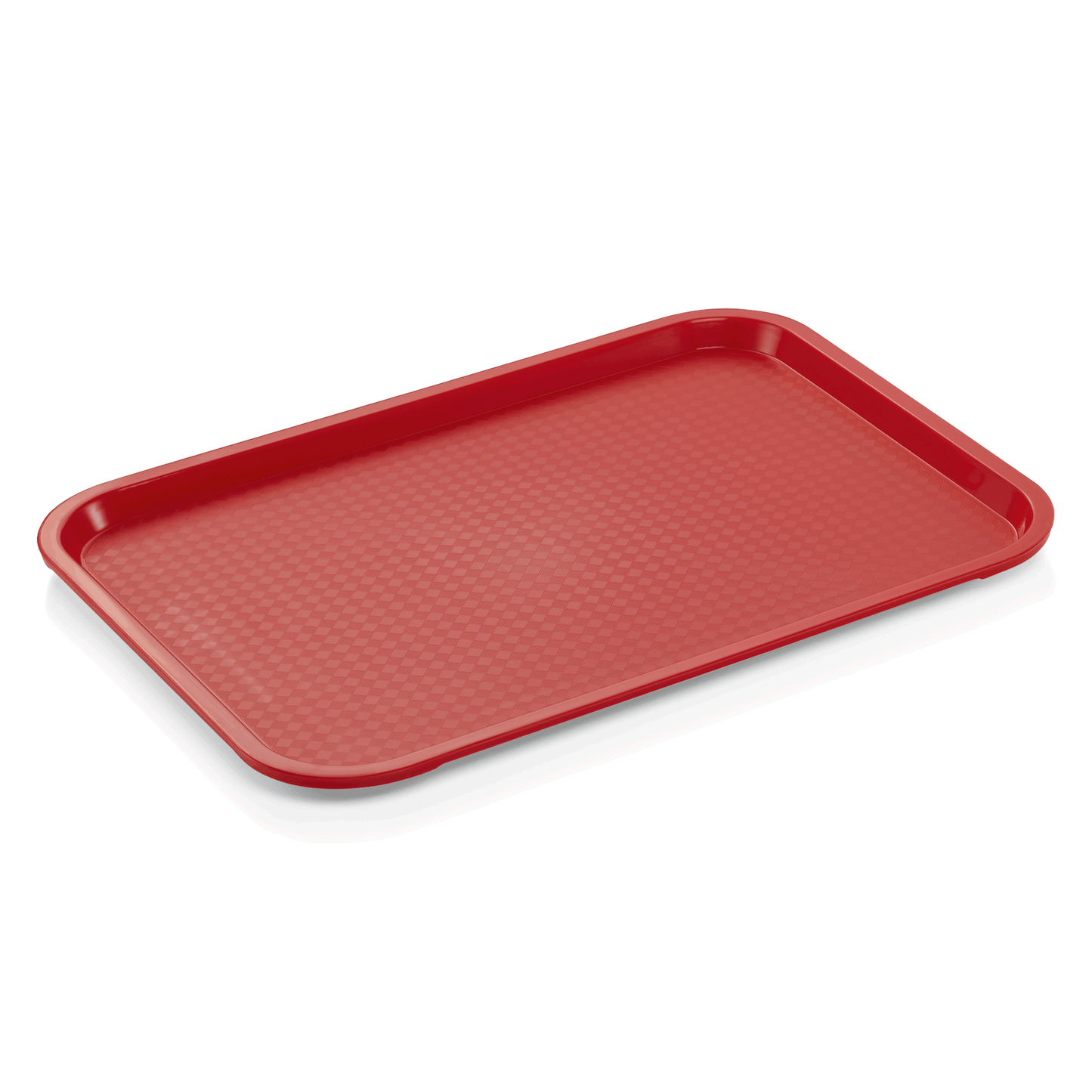 Fast Food Tablett, 45,5 x 35,5 x 2 cm, rot, Polypropylen 
