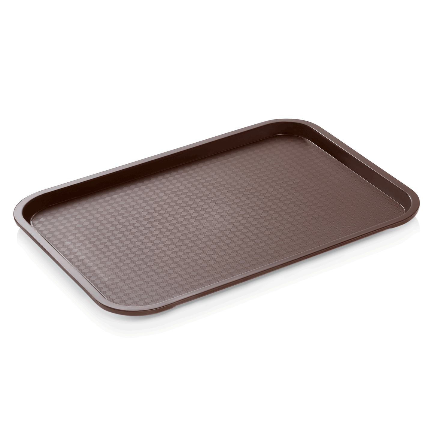 Fast Food Tablett, 41,5 x 31 x 2 cm, braun Polypropylen 