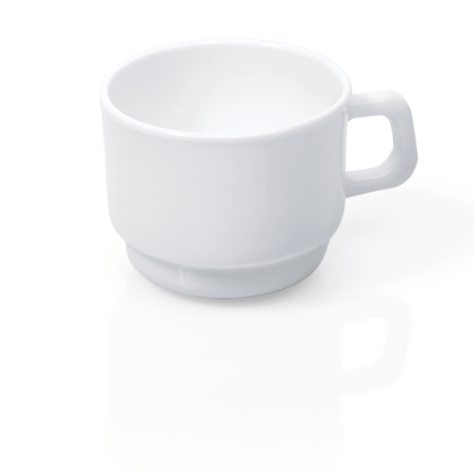 Obertasse Set PURO Uni, 180 ml, Set á 6 Stück, Opalglas  