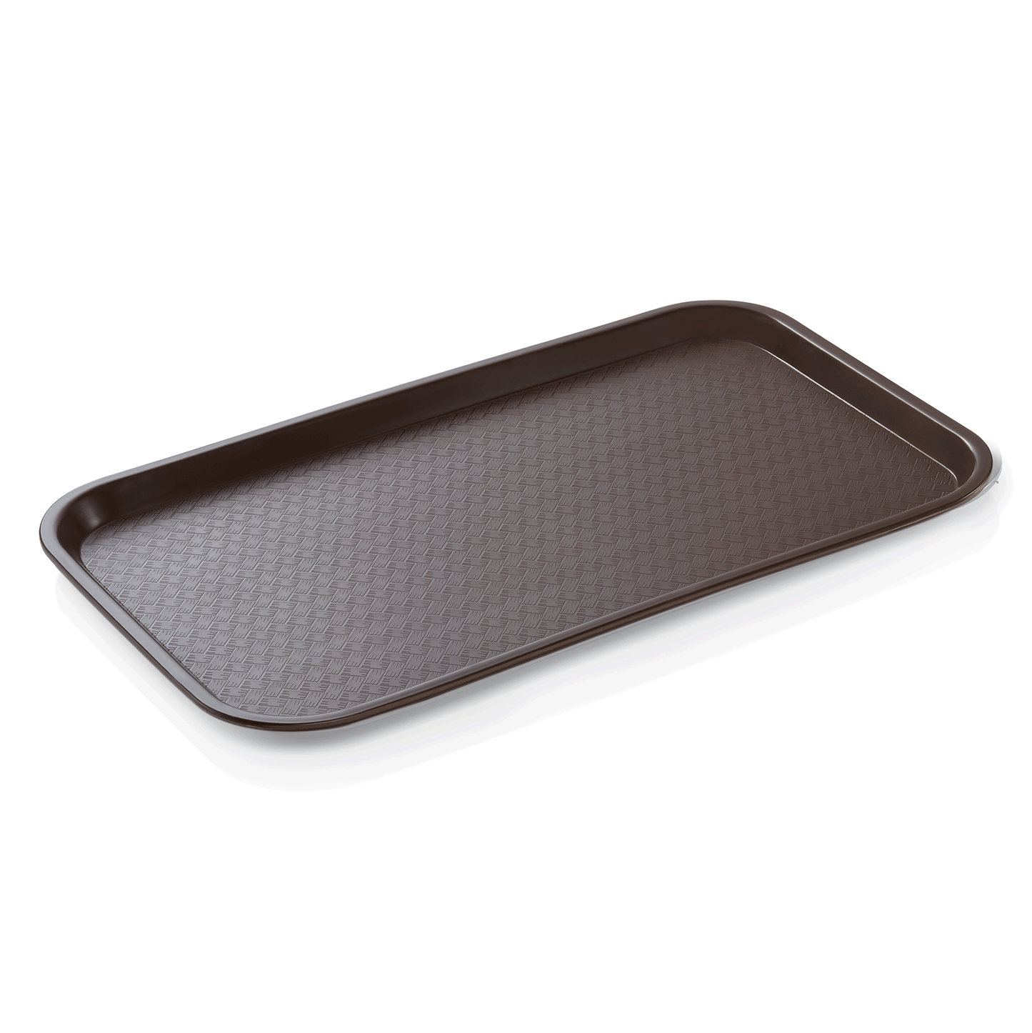 Fast Food Tablett GN 1/1, 53 x 32,5 x 2 cm, braun, Polypropylen 
