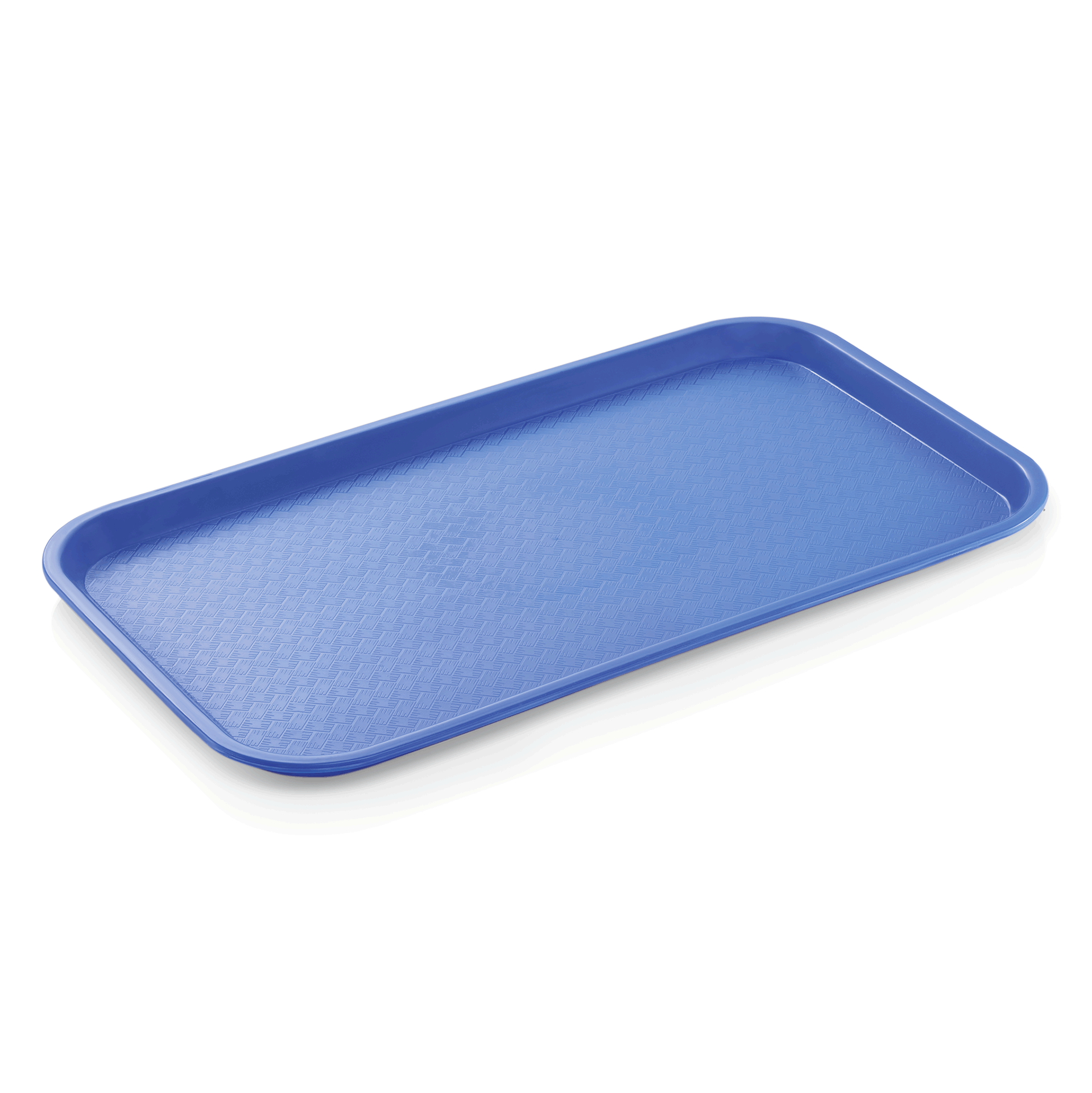Fast Food Tablett GN 1/1, 53 x 32,5 x 2 cm, blau Polypropylen 