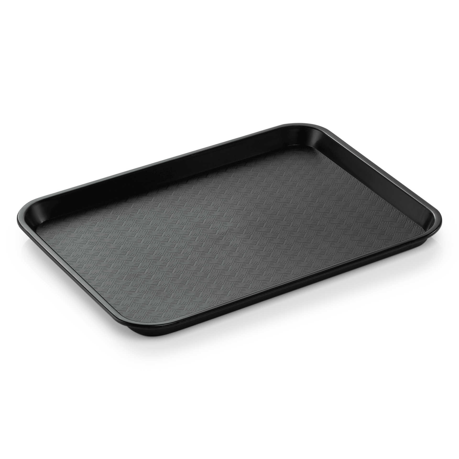 Fast Food Tablett GN 1/2, 32,5 x 26,5 x 2 cm, schwarz, Polypropylen 