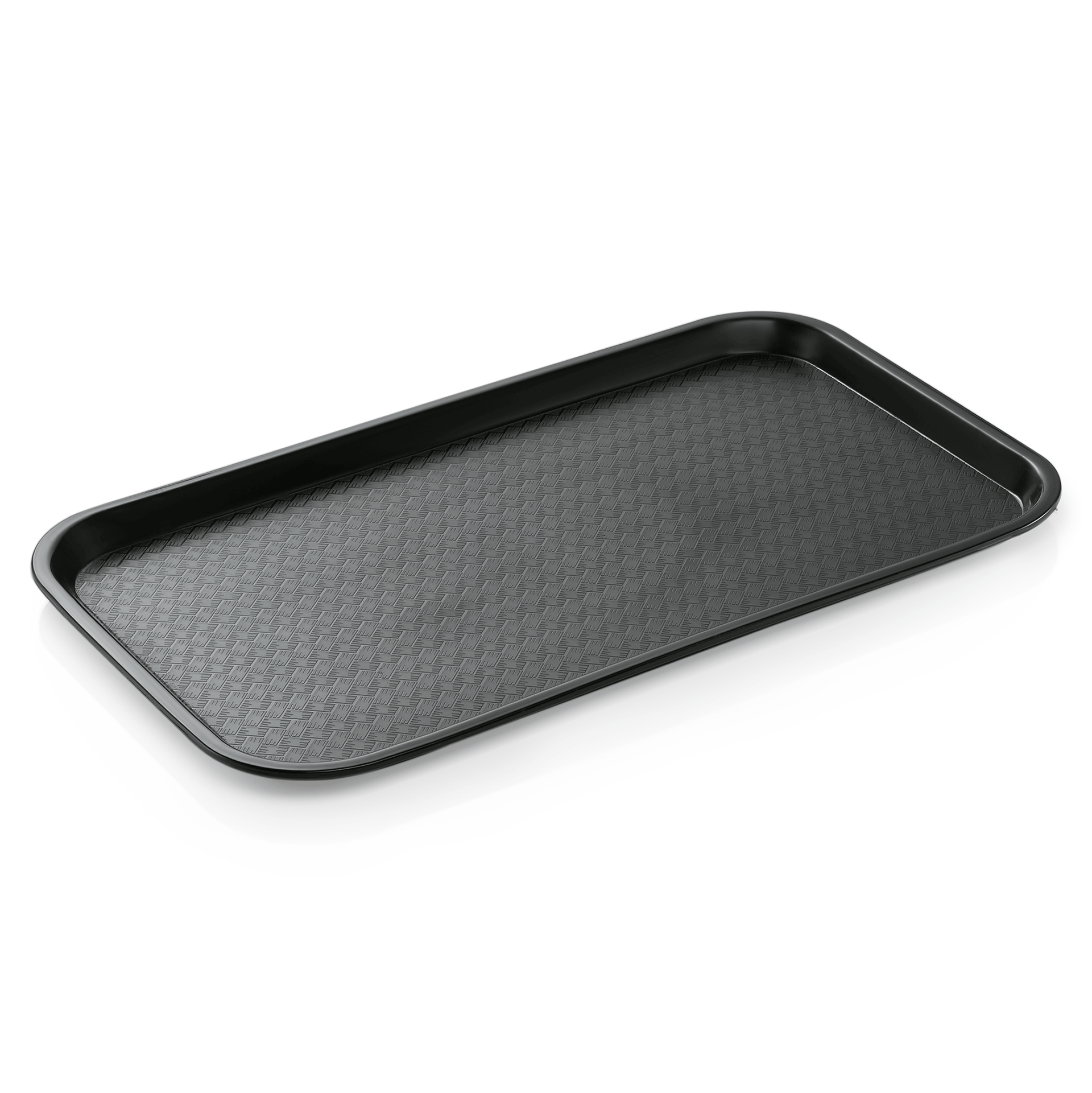 Fast Food Tablett GN 1/1, 53 x 32,5 x 2 cm, schwarz, Polypropylen 