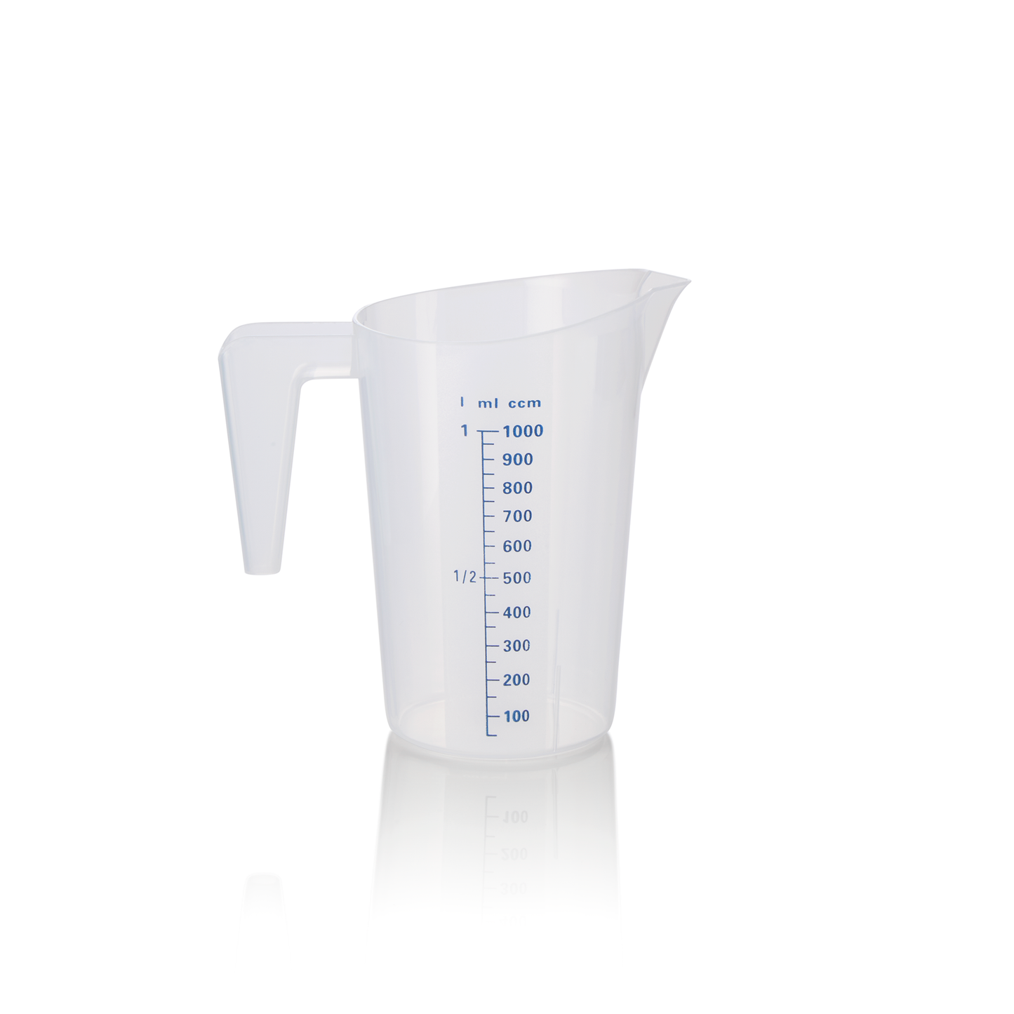 Messbecher, Ø 13 cm, 1 ltr., mit 50 ml Skalierung, Polypropylen 