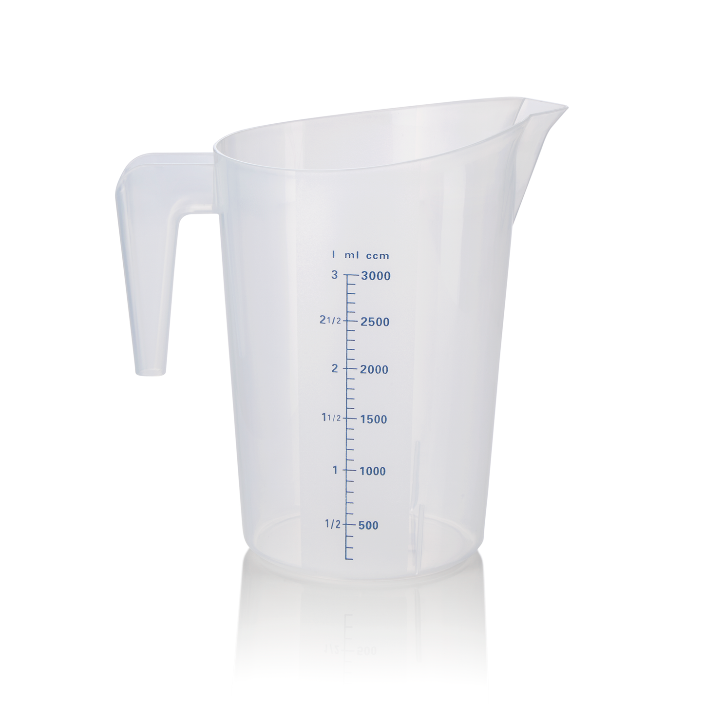 Messbecher, Ø 19 cm, 3 ltr., mit 100 ml Skalierung, Polypropylen 