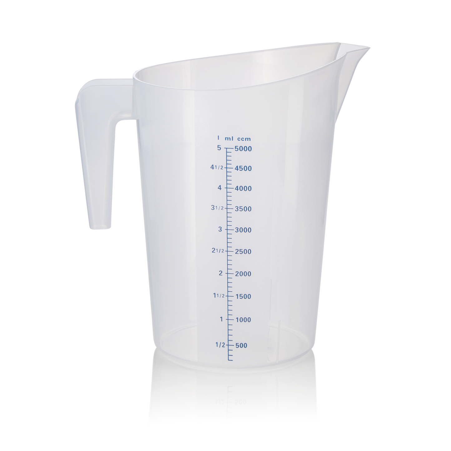Messbecher, Ø 22,5 cm, 5 ltr., mit 100 ml Skalierung, Polypropylen 