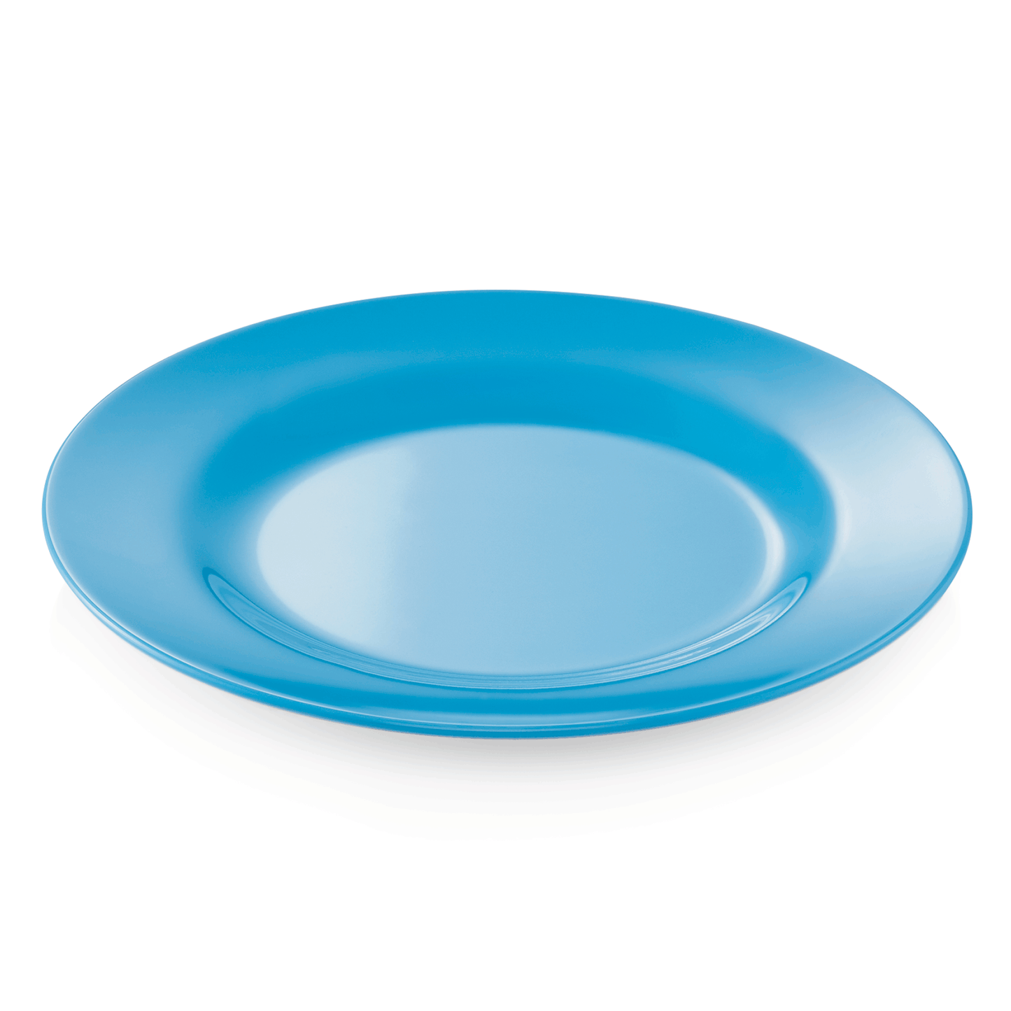 Teller Set, flach, Ø 20 cm, blau, Set á 12 Stück, Melamin  